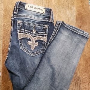 Rock Revival Audrina mid-rise curvy Capri NWOT